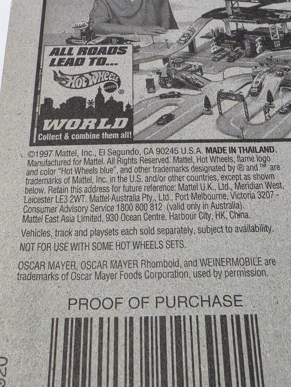 1997 Hot Wheels Oscar Mayer Weinermobile 204 NEW Vintage Sealed - Picture 9 of 10